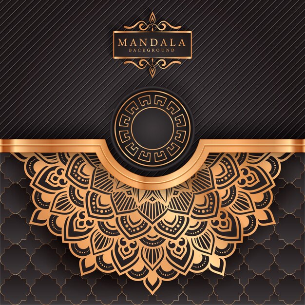 Flower luxury mandala background arabesque style