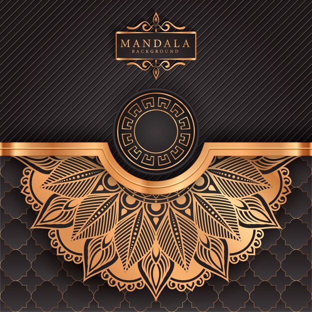 Flower luxury mandala background arabesque style