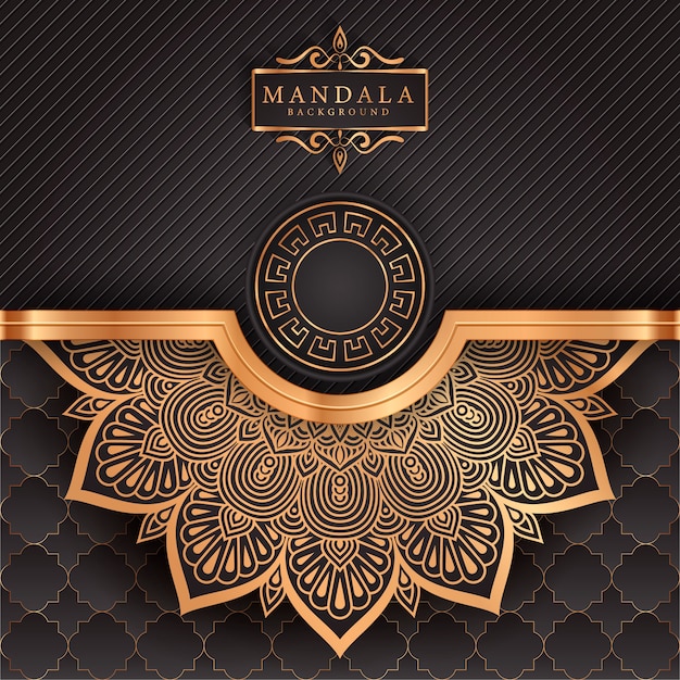 Flower luxury mandala background arabesque style