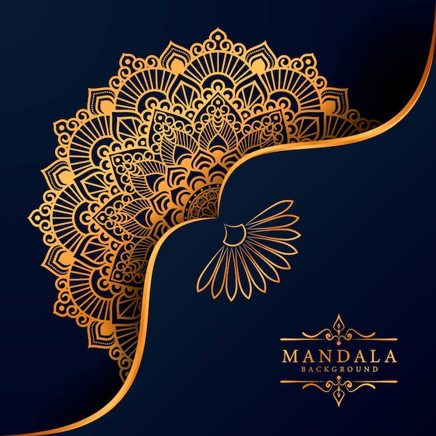 Flower luxury mandala background arabesque style