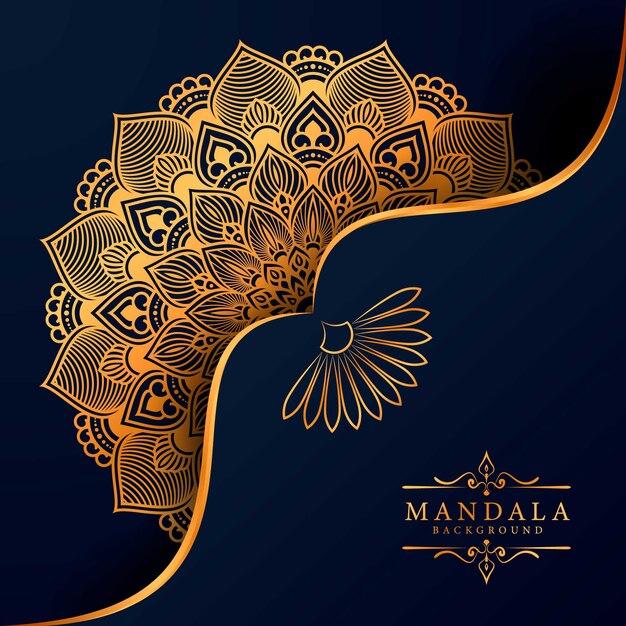 Flower luxury mandala background arabesque style