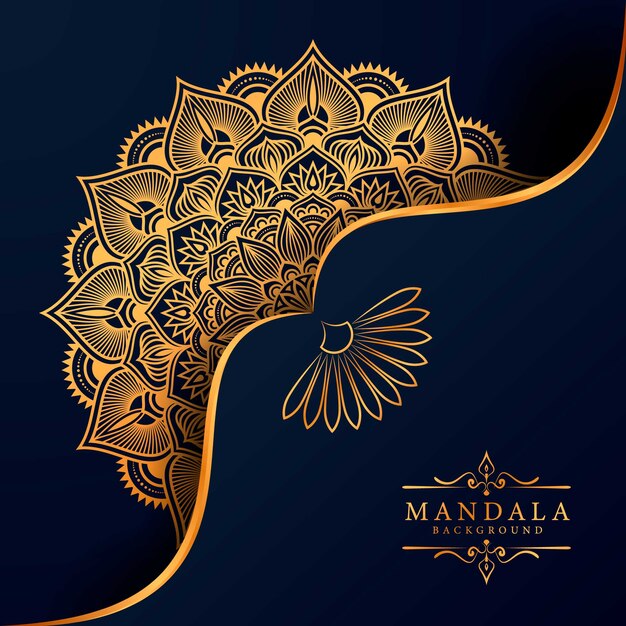 Flower luxury mandala background arabesque style