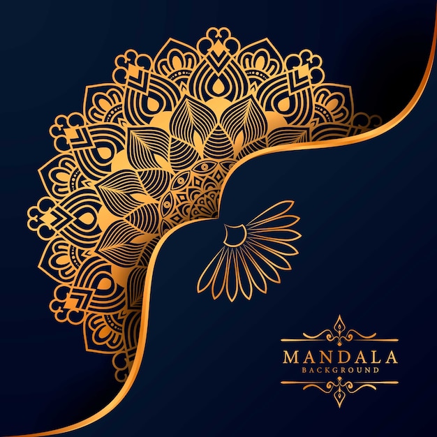 Flower luxury mandala background arabesque style