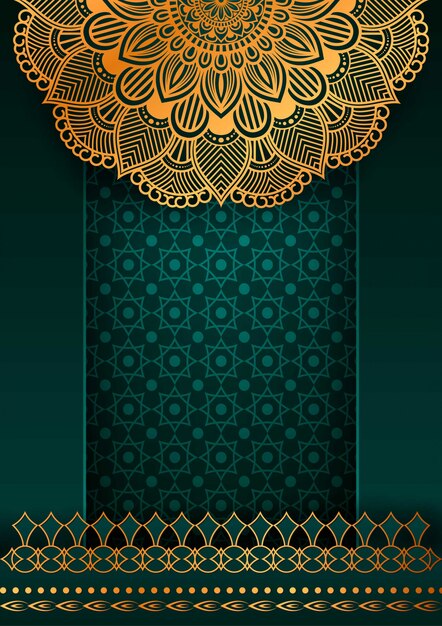 Flower luxury mandala background arabesque style