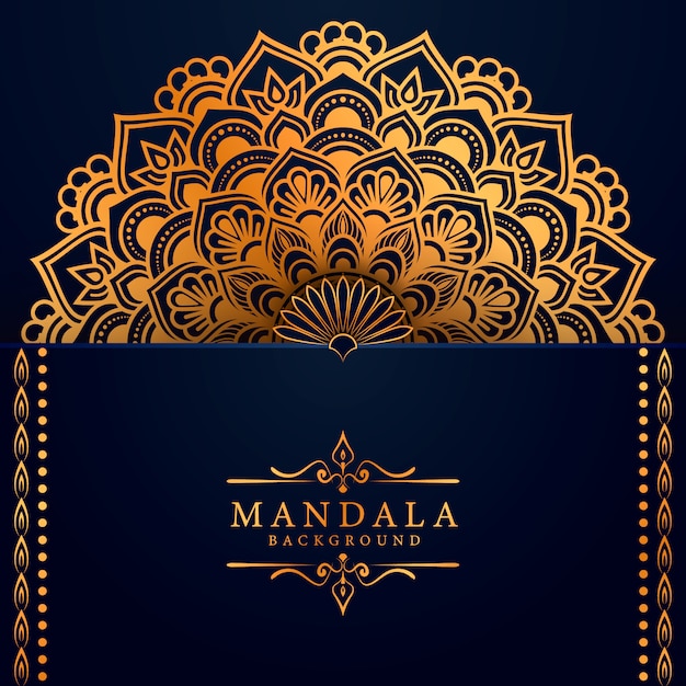 Flower luxury mandala background arabesque style