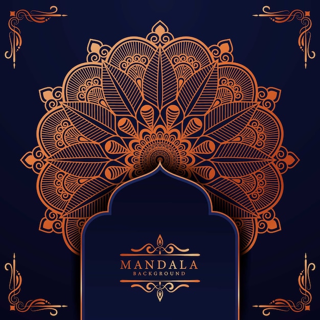 Flower luxury mandala background arabesque style