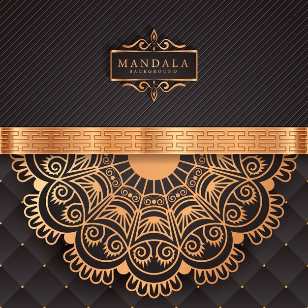 Flower luxury mandala background arabesque style