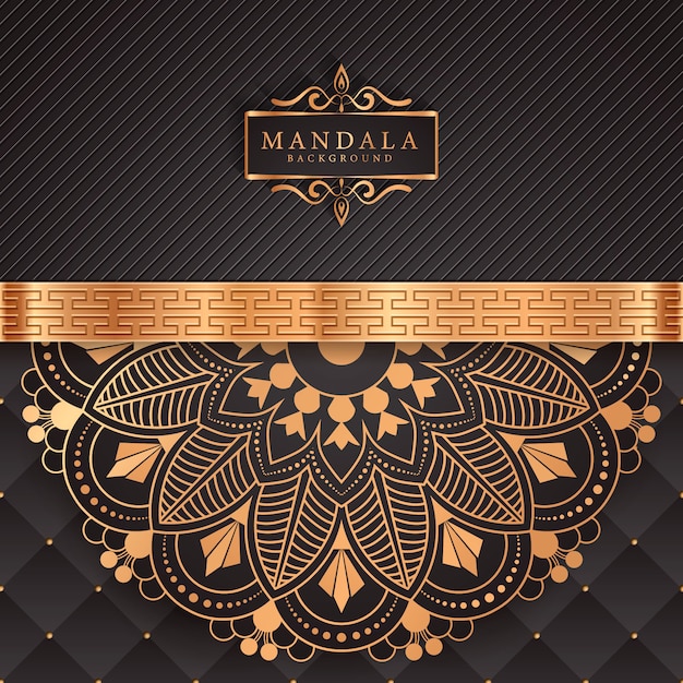 Flower luxury mandala background arabesque style