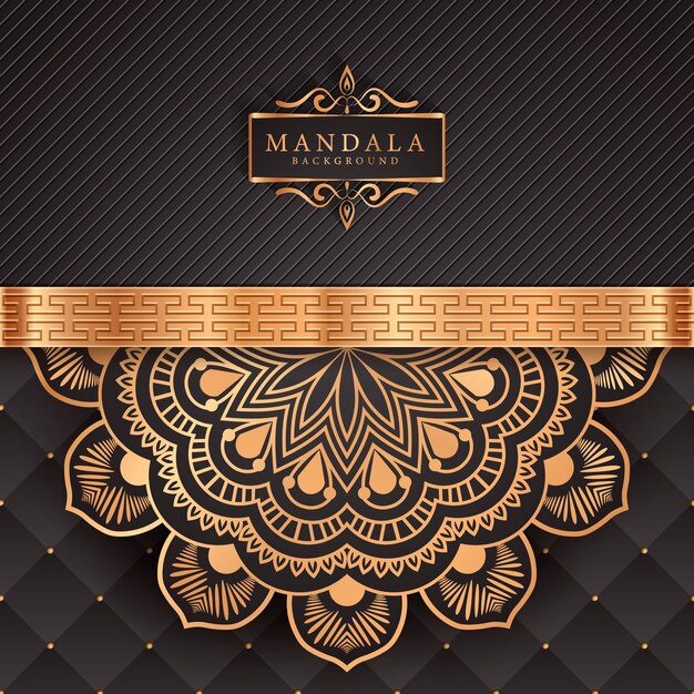 Flower luxury mandala background arabesque style