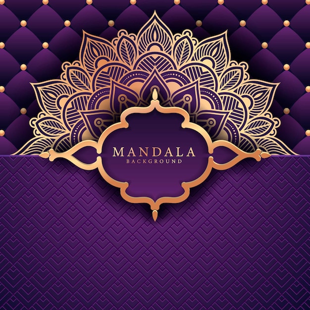 Flower luxury mandala background arabesque style