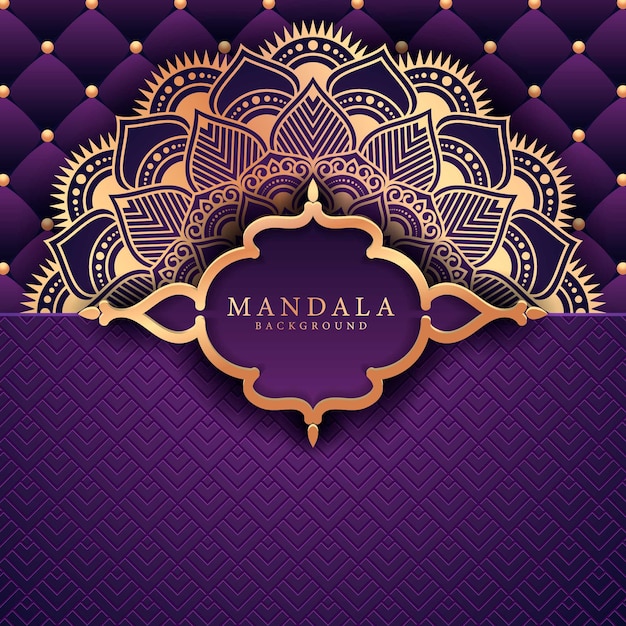 Flower luxury mandala background arabesque style