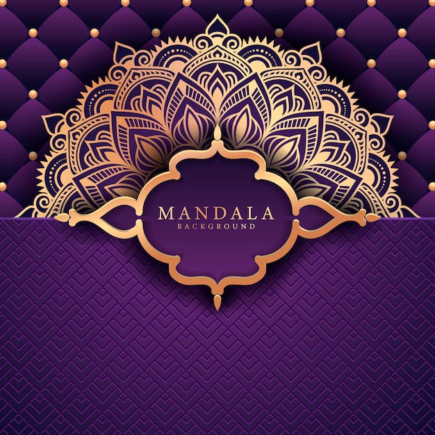 Flower luxury mandala background arabesque style