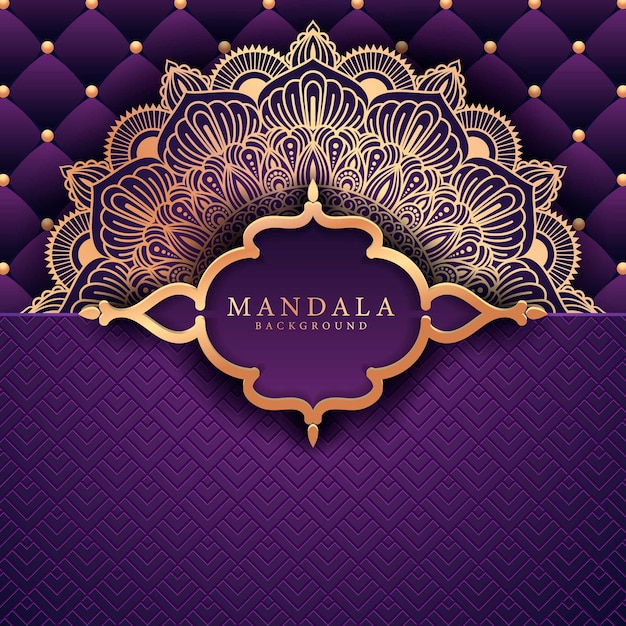 Flower luxury mandala background arabesque style