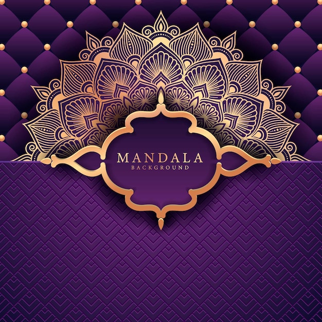 Flower luxury mandala background arabesque style