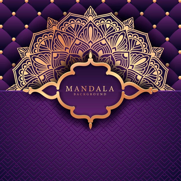 Flower luxury mandala background arabesque style