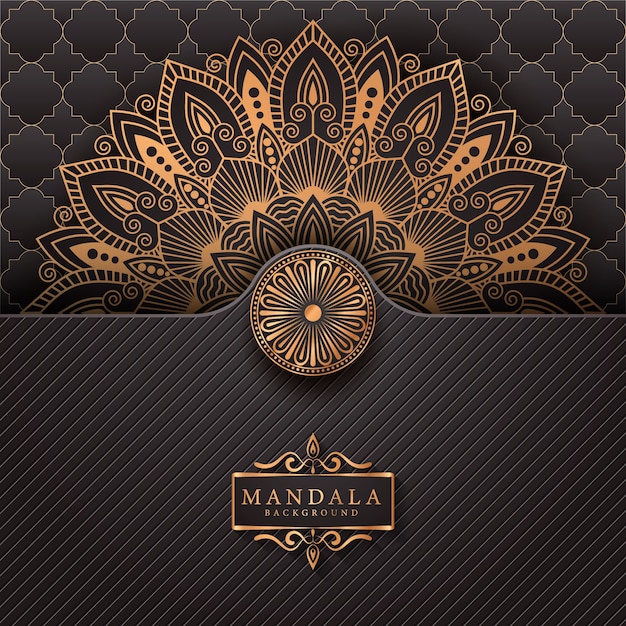 Flower luxury mandala background arabesque style