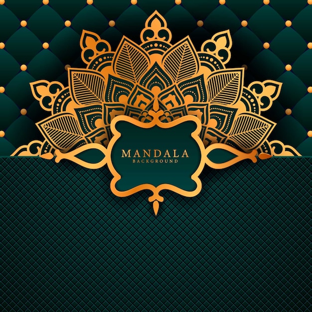 Flower luxury mandala background arabesque style