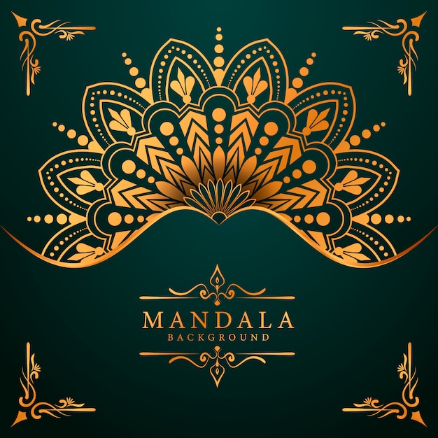 Flower luxury mandala background arabesque style