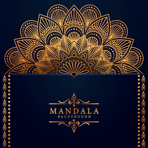 Flower luxury mandala background arabesque style