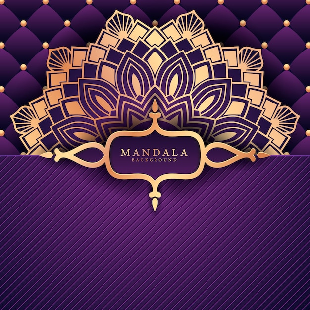 Flower luxury mandala background arabesque style