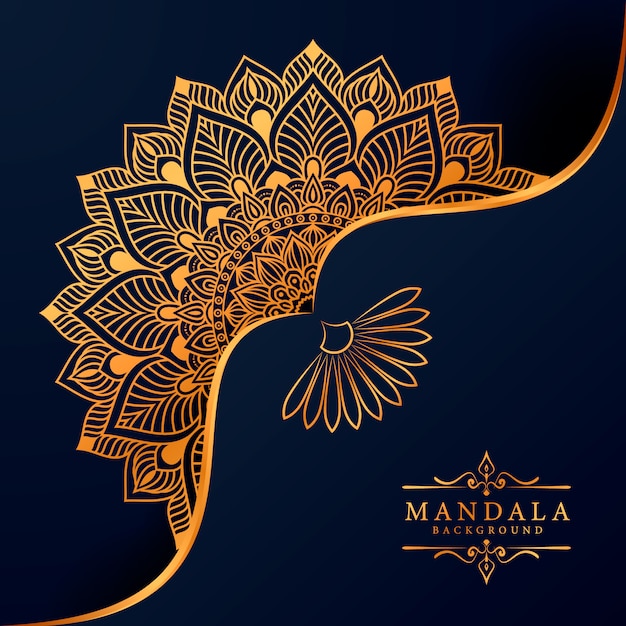 Flower luxury mandala background arabesque style