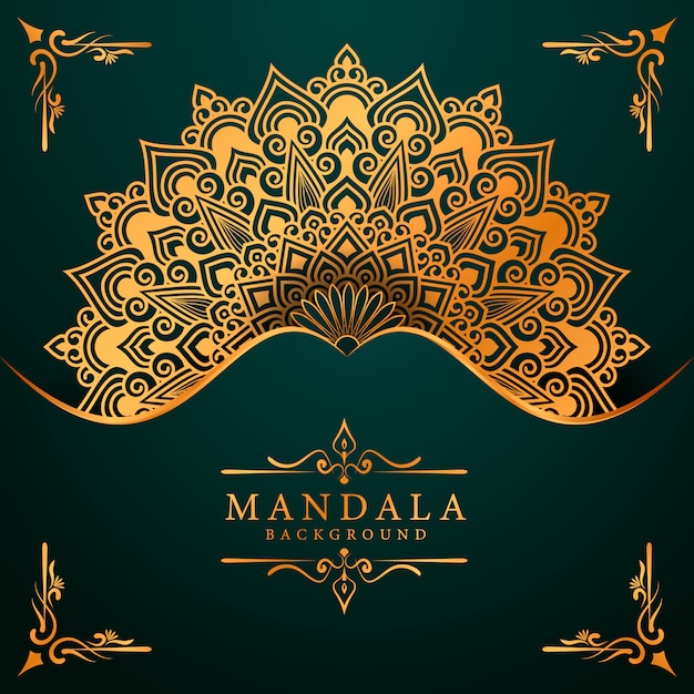 Flower luxury mandala background arabesque style