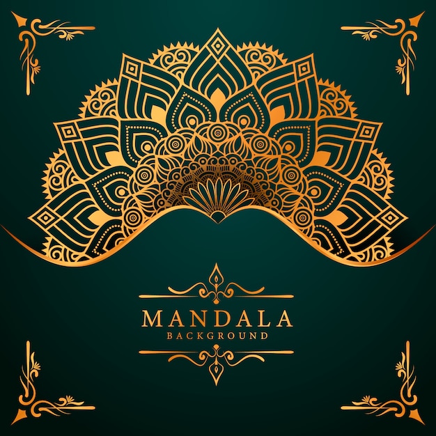 Flower luxury mandala background arabesque style