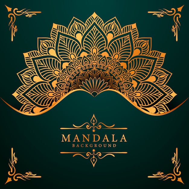 Flower luxury mandala background arabesque style