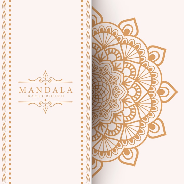 Flower luxury mandala background arabesque style