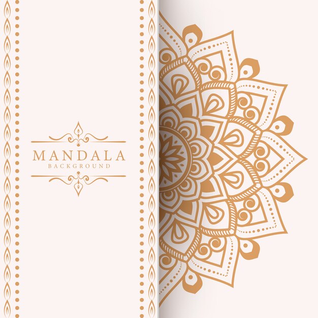 Flower luxury mandala background arabesque style