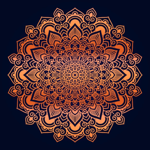 Flower luxury mandala background arabesque style