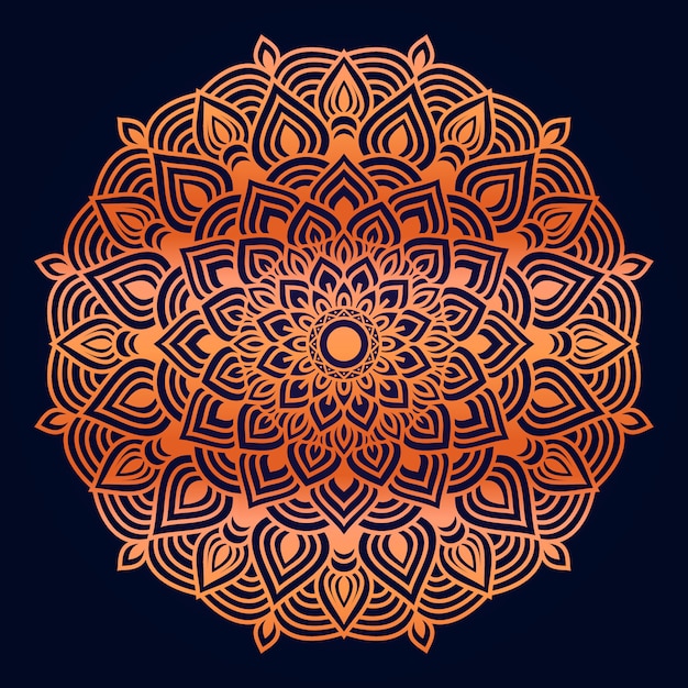 Stile di arabesque di lusso del fondo della mandala del fiore