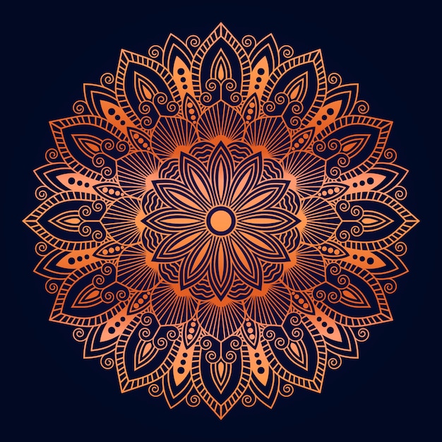 Flower luxury mandala background arabesque style