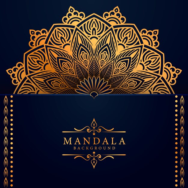 Flower luxury mandala background arabesque style