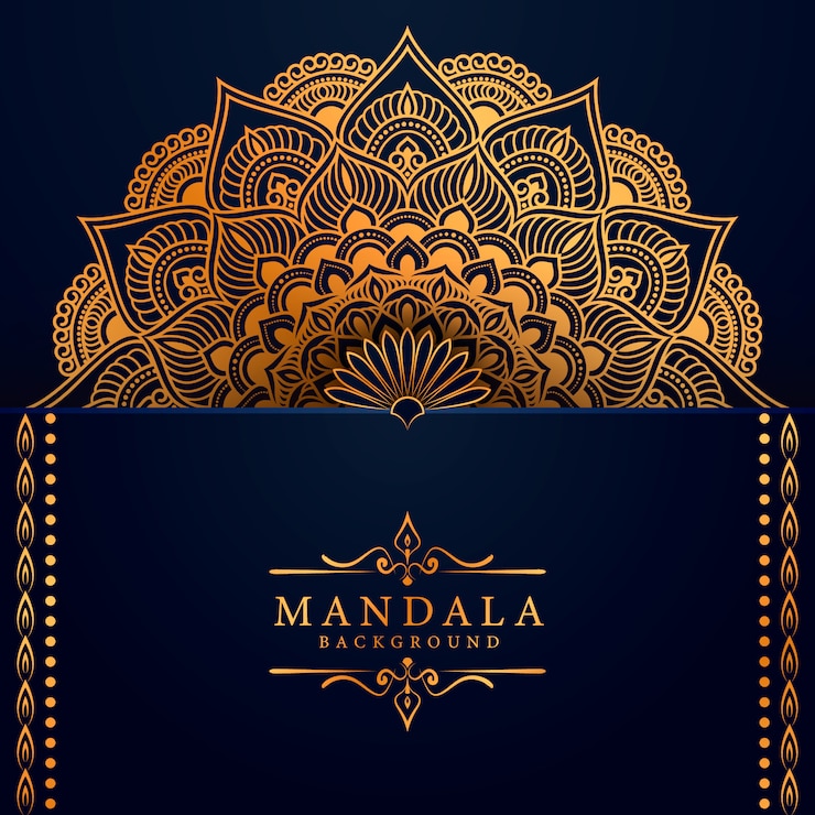 Vector flower luxury mandala background arabesque style