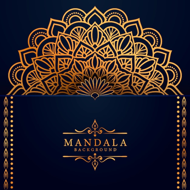 Flower luxury mandala background arabesque style