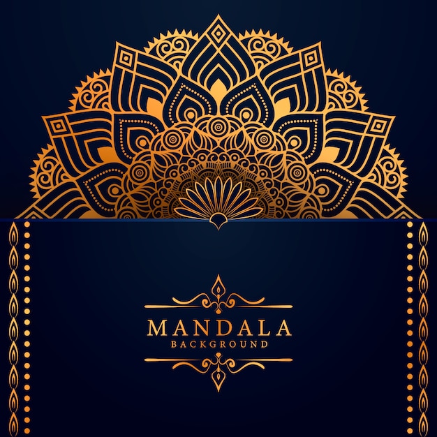 Flower luxury mandala background arabesque style