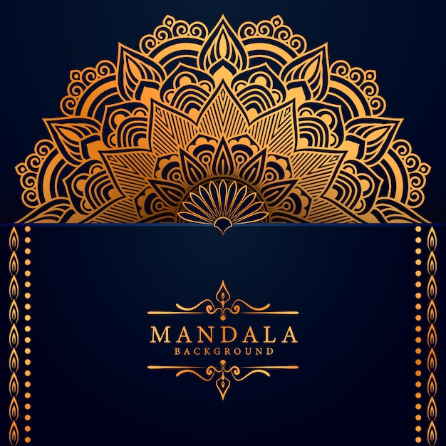 Flower luxury mandala background arabesque style