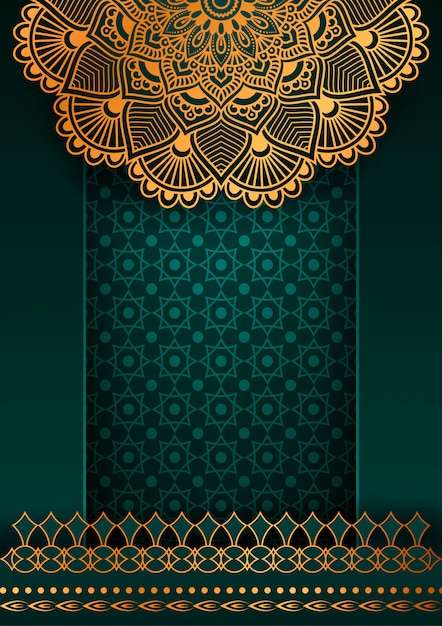 Flower luxury mandala background arabesque style