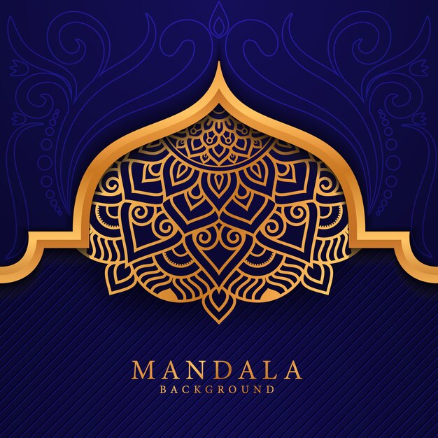 Flower luxury mandala background arabesque style