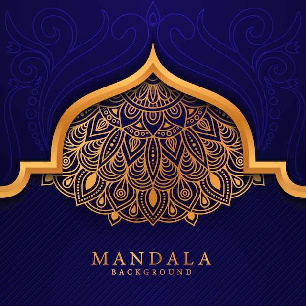 Flower luxury mandala background arabesque style