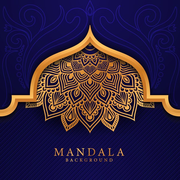 Flower luxury mandala background arabesque style