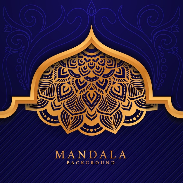 Flower luxury mandala background arabesque style