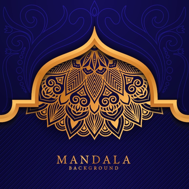 Flower luxury mandala background arabesque style