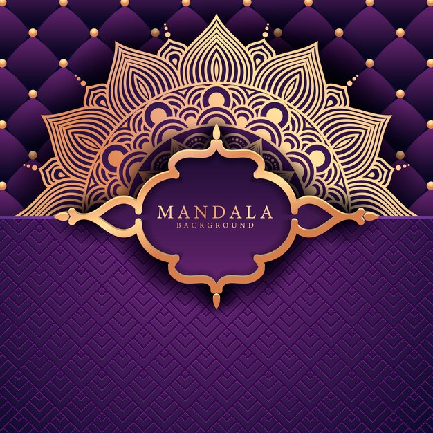 Flower luxury mandala background arabesque style