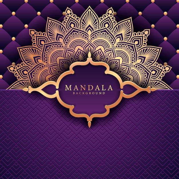 Flower luxury mandala background arabesque style