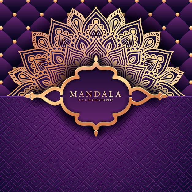 Flower luxury mandala background arabesque style