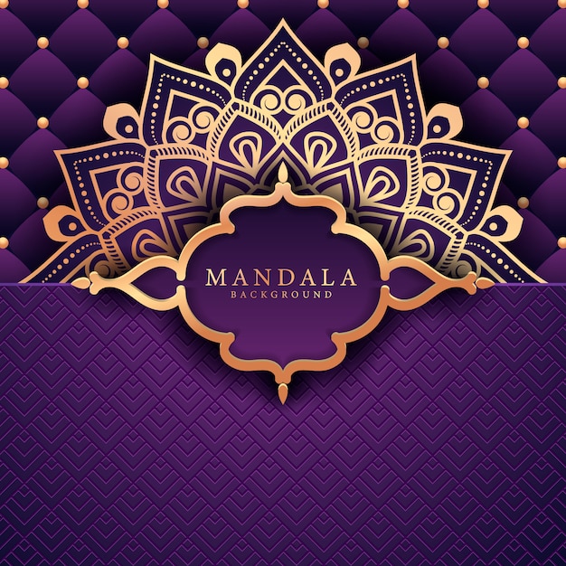 Flower luxury mandala background arabesque style