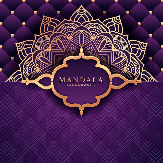 Vector flower luxury mandala background arabesque style