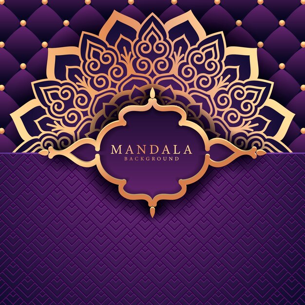 Flower luxury mandala background arabesque style